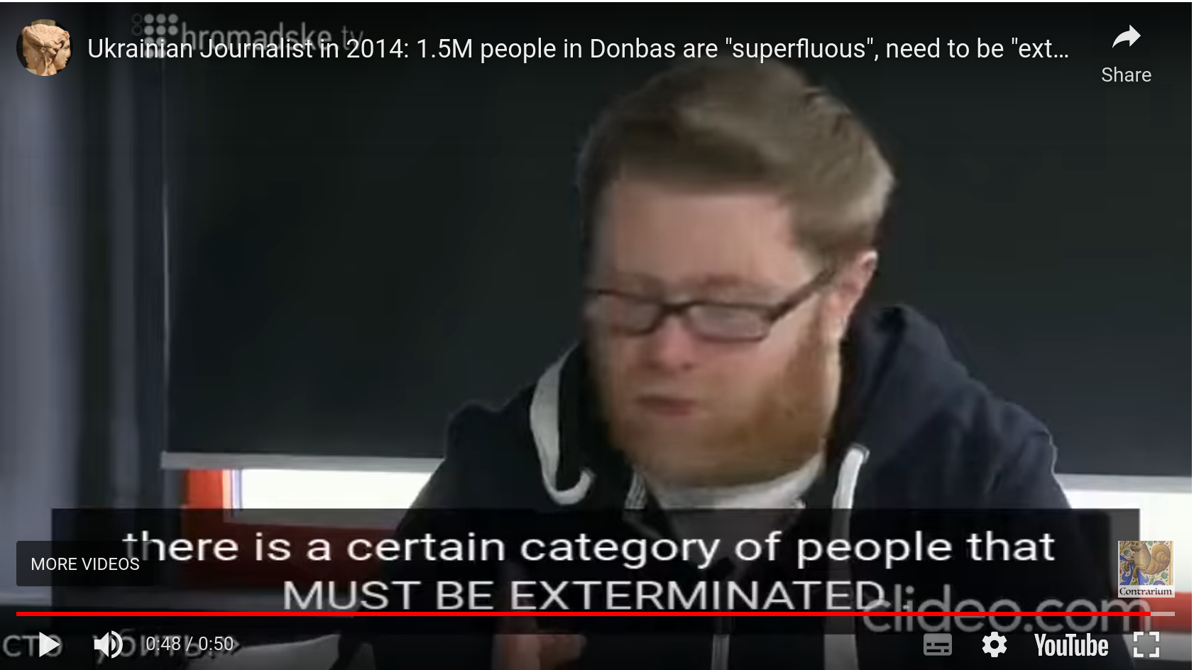 Ukrainian Journalist in 2014: “1.5m people in Donbas are superfluous”